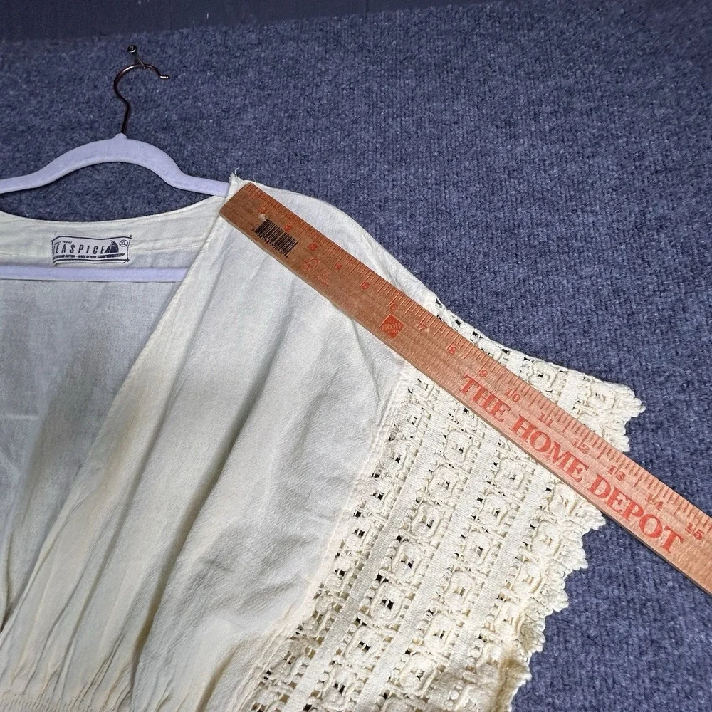 Seaspice Resort Wear Cover‎ Up Top Beach Size Xl Yellow Bohemian